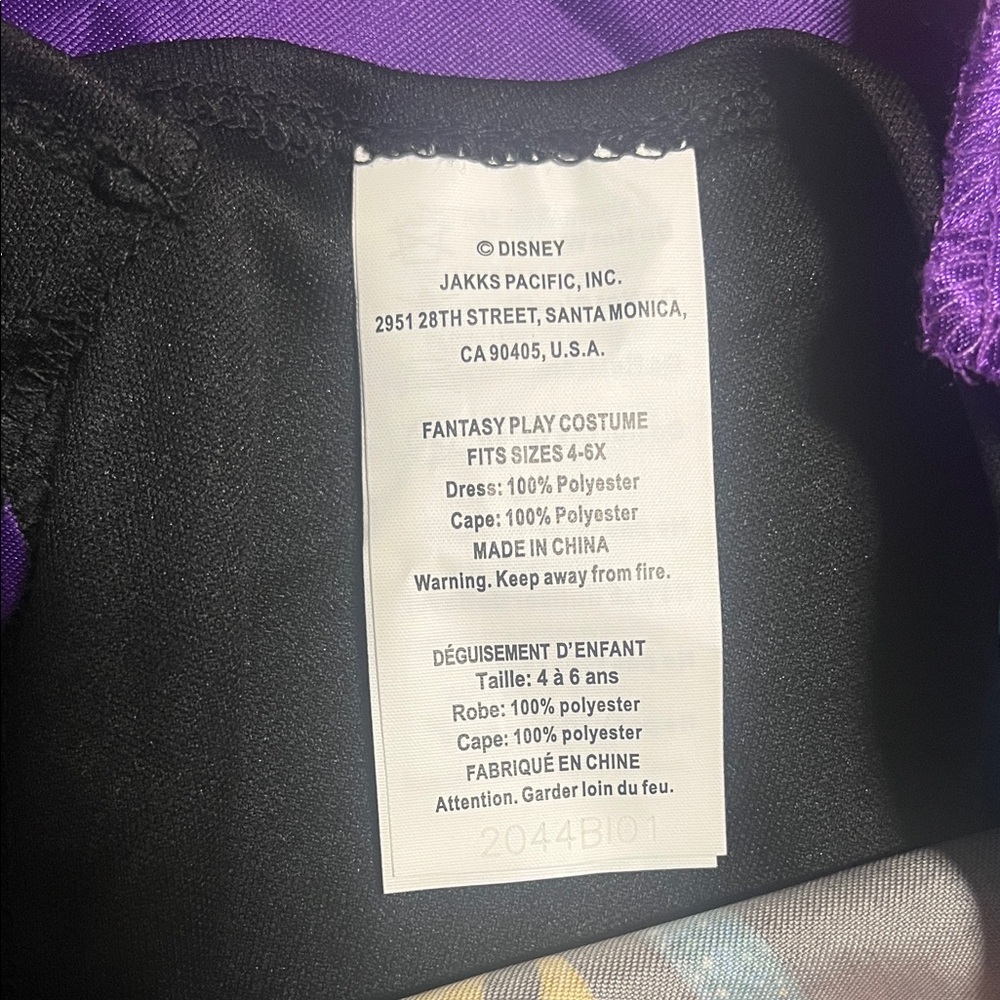 Disneys Frozen Anna Costume with Purple Cape - Picture 2 of 9